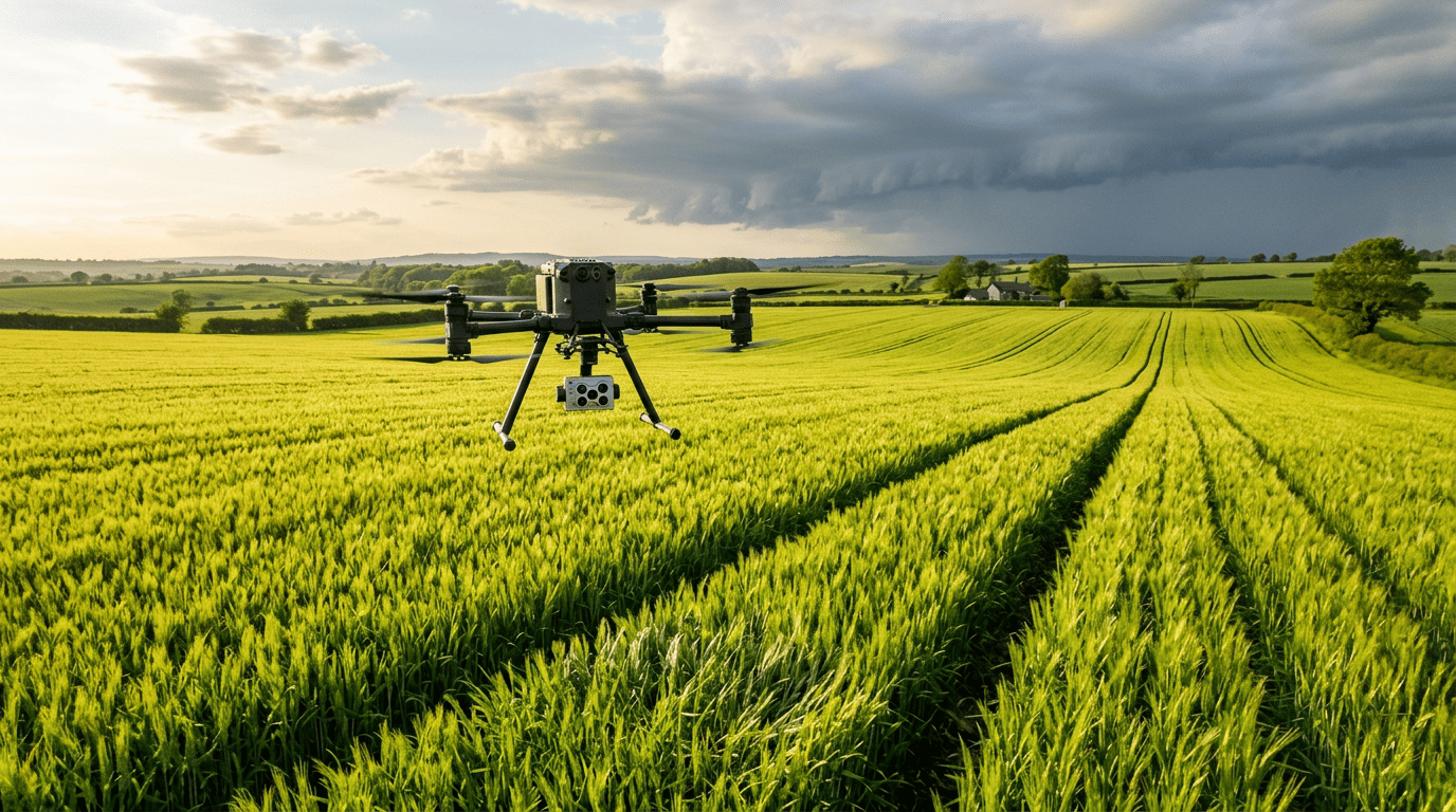 Drone imagery and AI insights for crop health, yield forecasting and weather-aware planning