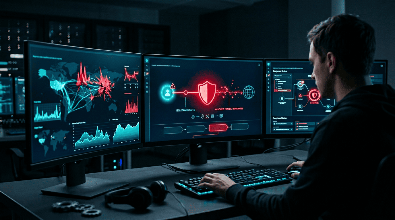 Threat detection and automated response workflows