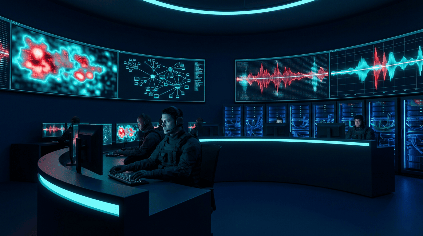 Cyber threat intelligence and defense monitoring for military systems